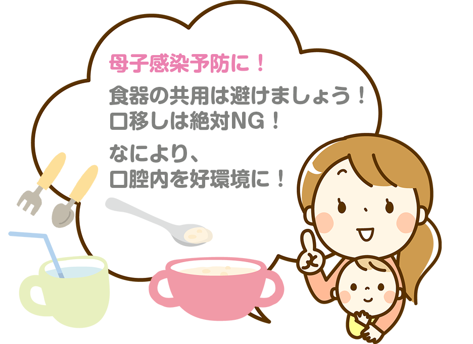 虫歯菌の母子感染について